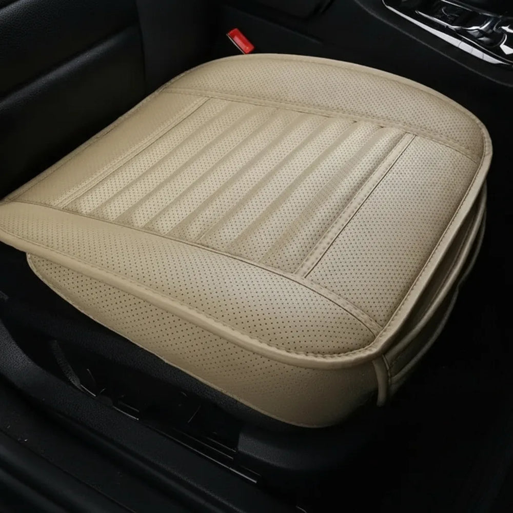 Atmungsaktiver PU-Leder Autositzbezug – Rutschfest, Ganzjährig Einsetzbar, Universal Fit
