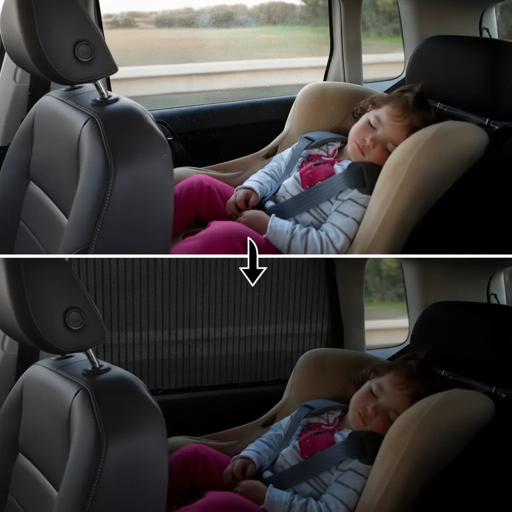 Magnetic Car Window Sun Shade – Polyester, 45×70cm & 2-Pack