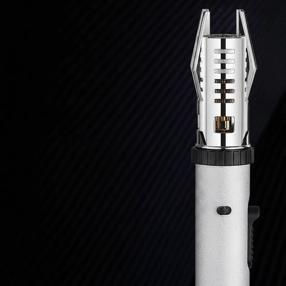 Windproof Jet Flame Gas Lighter – Refillable, 360° Nozzle, Metal Body