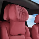 Car Headrest Neck Pillow – Memory Foam, Leather Cover, 42×26cm