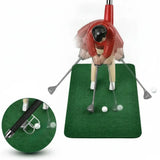 Indoor Golf Putting Set – 5 Clubs, 12 Balls & Putting Mat with Hazards