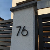 Modern House Number – Weatherproof Zinc Alloy, 12cm & Rust-Resistant