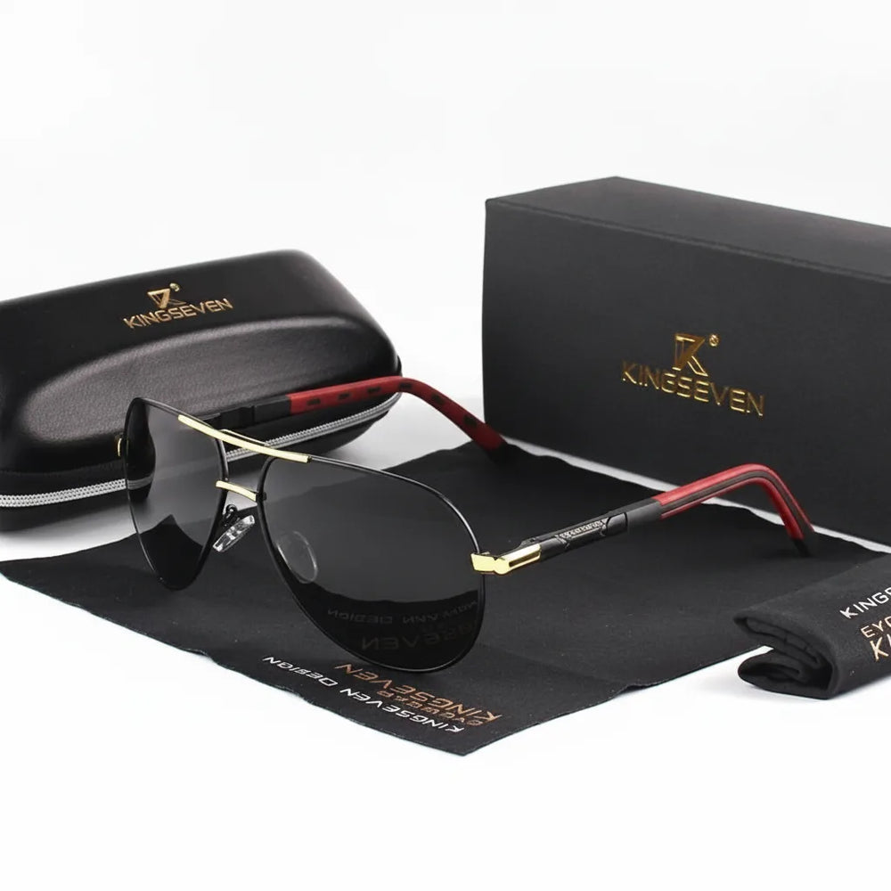 Men's Vintage Polarized Sunglasses – UV400 Protection, Aluminum Frame & 5 Colors