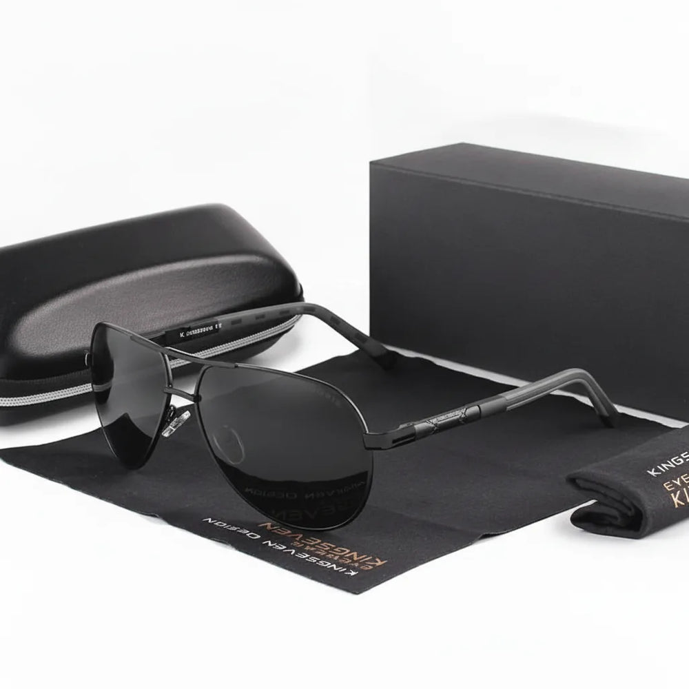 Men's Vintage Polarized Sunglasses – UV400 Protection, Aluminum Frame & 5 Colors
