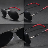 Men's Vintage Polarized Sunglasses – UV400 Protection, Aluminum Frame & 5 Colors