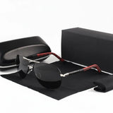 Men's Vintage Polarized Sunglasses – UV400 Protection, Aluminum Frame & 5 Colors