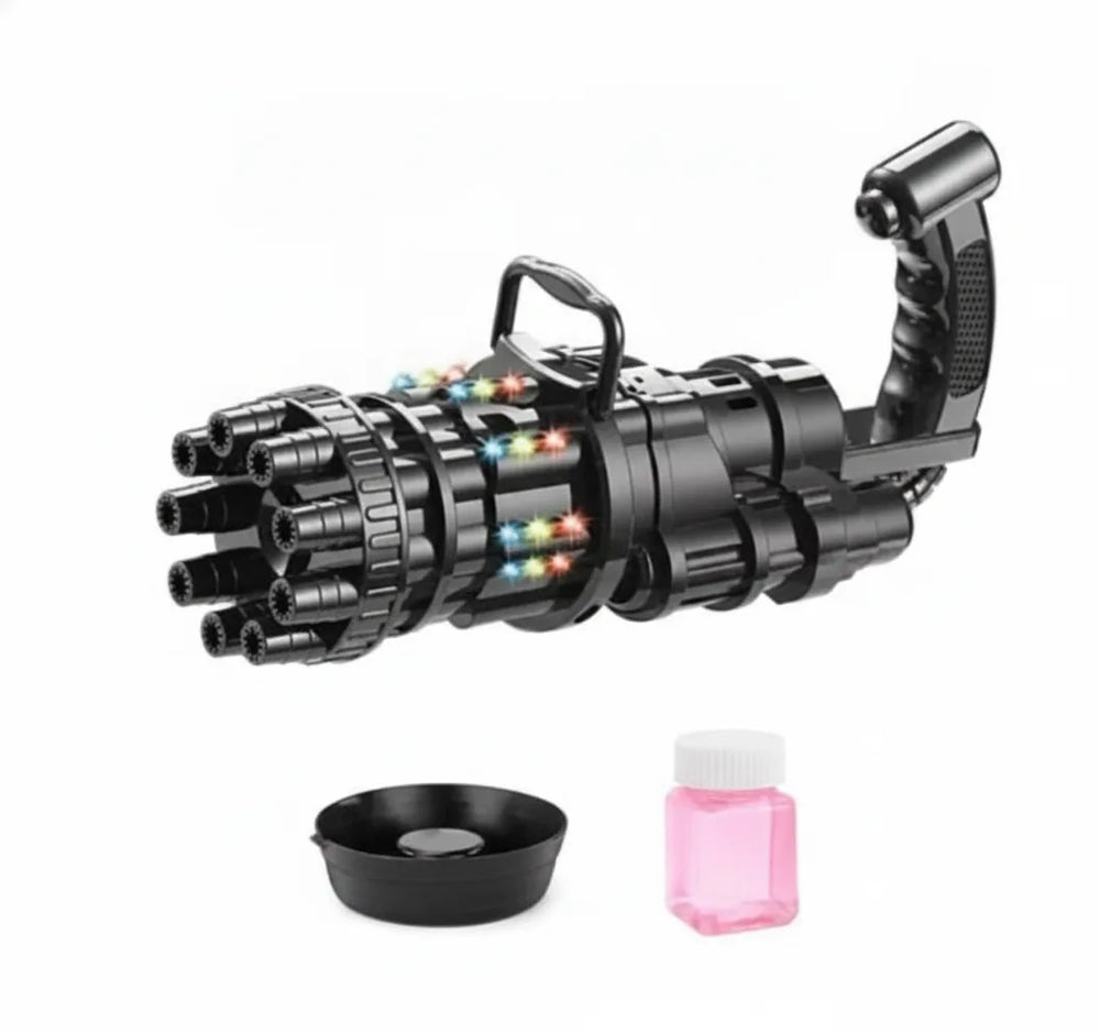 Portable Bubble Machine – Multi-Mode, Light & Music & Built-In Fan