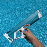 Electric Water Gun with Tank – Rechargeable, 15m Range & USB-C Charging