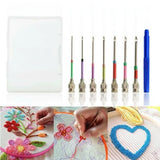 Embroidery Needle Set 7-Piece – Stainless Steel & Copper, 10 cm & Color-Coded