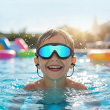 Kids Swimming Goggles – 2-Pack, Anti-Fog, UV Protection & Ear Plugs