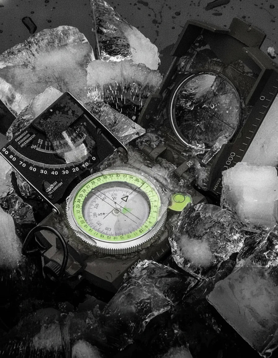 Military Navigation Compass – Clinometer, Luminous & Waterproof Aluminum