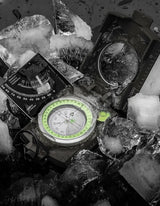 Military Navigation Compass – Clinometer, Luminous & Waterproof Aluminum