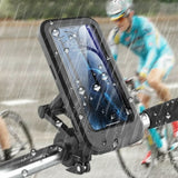 Waterproof Bike Phone Mount – 15W Wireless Charging, 5000mAh, Fits 4.5–6.8 Inch Phones