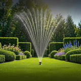 Oscillating Lawn Sprinkler – 16 Turbo Nozzles, 280m² Coverage & 4 Spray Modes