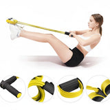 Sit-Up Resistance Band – Foot Straps, 20-25 lbs Resistance & Foam Handles
