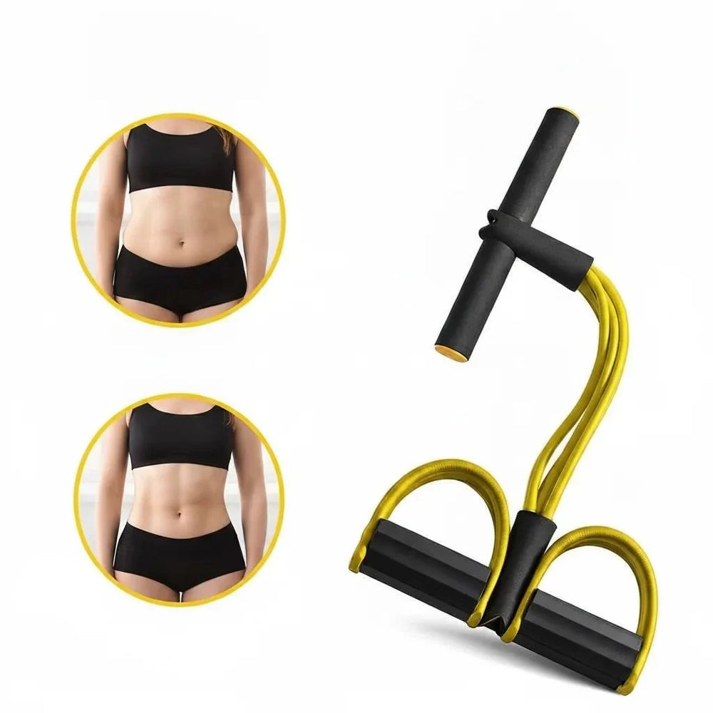 Sit-Up Resistance Band – Foot Straps, 20-25 lbs Resistance & Foam Handles