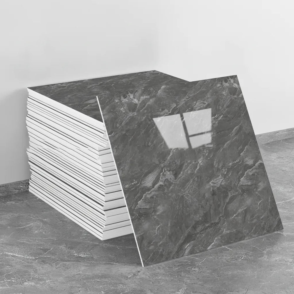 Self-Adhesive Vinyl Floor Tiles – Waterproof, 30×30 cm & 4-Pack Peel-and-Stick