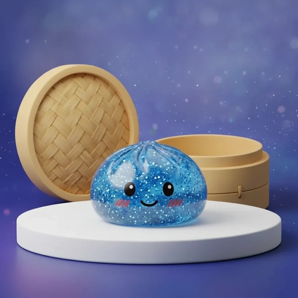Squishy Dumpling Toy – Slow-Rise Foam, Kawaii Design & 15 Colors