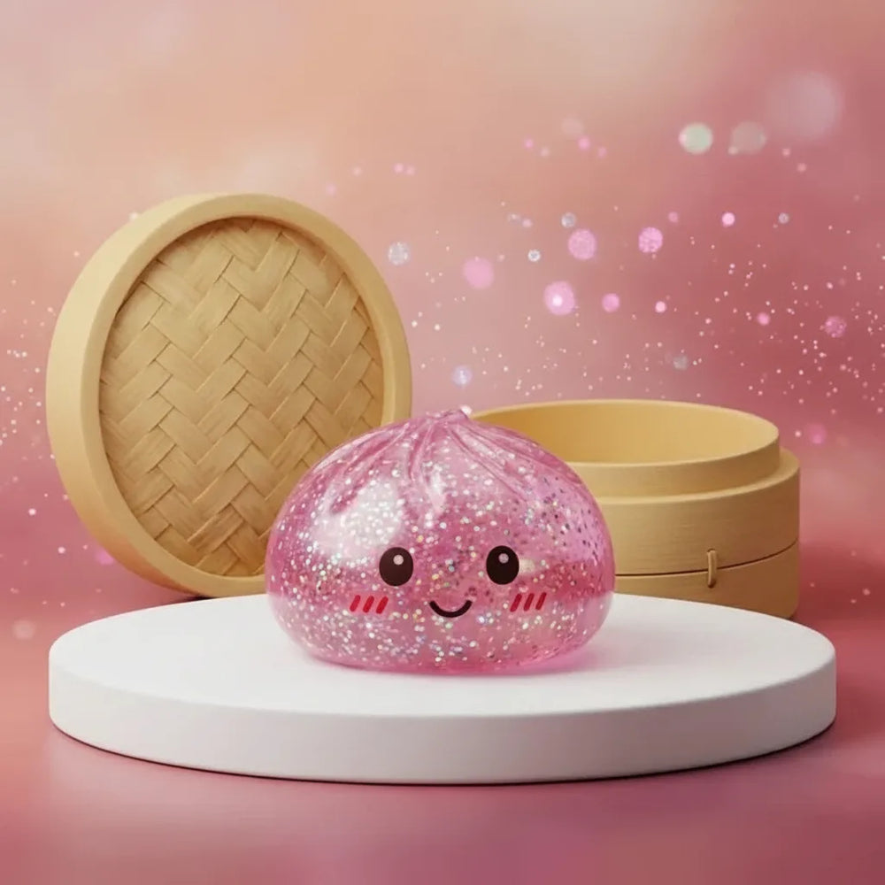 Squishy Dumpling Toy – Slow-Rise Foam, Kawaii Design & 15 Colors
