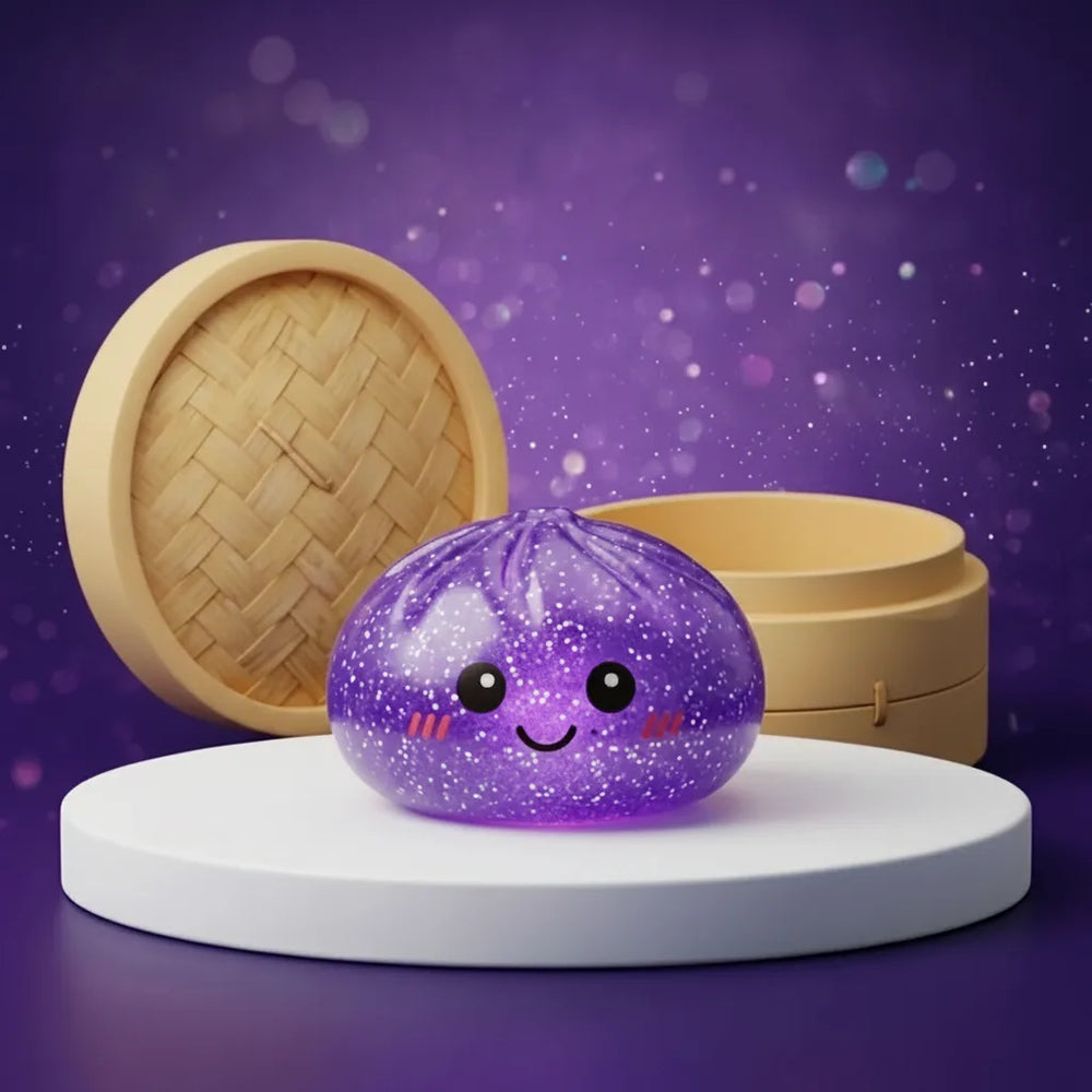 Squishy Dumpling Toy – Slow-Rise Foam, Kawaii Design & 15 Colors