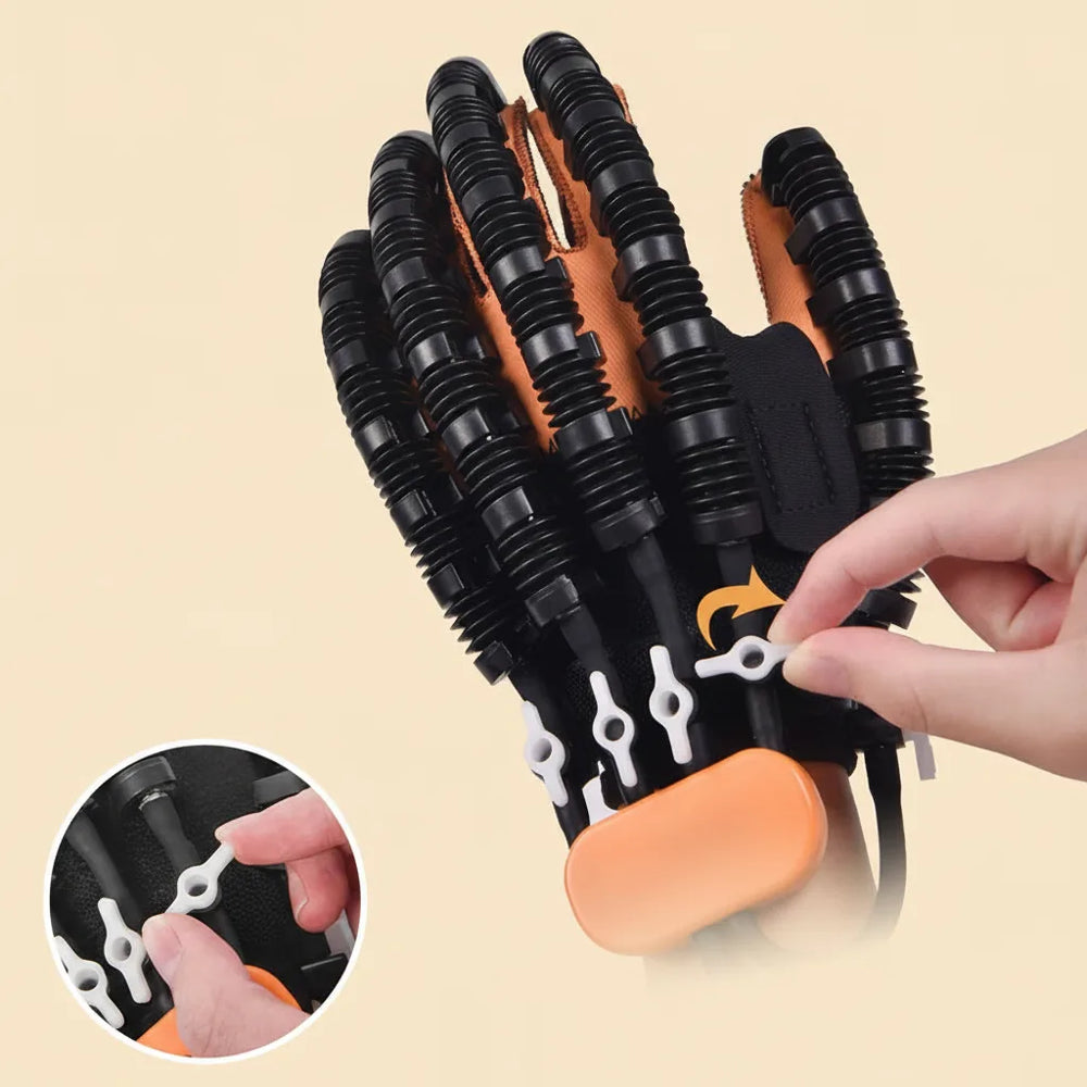 Hand Rehabilitation Trainer Glove – Pneumatic Finger Exercise, 5 Force Levels & 2400mAh Rechargeable