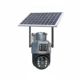 4K Solar Security Camera – Dual Lens 10x Zoom, 360° PTZ & IP66 Weatherproof