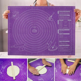 Silicone Baking Mat with Measurements – Non-Slip, 65×45 cm & Food-Grade BPA-Free
