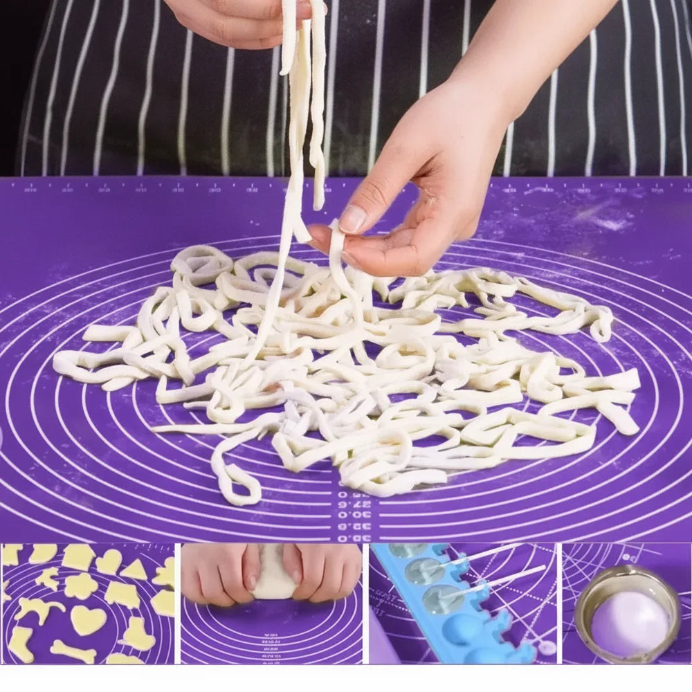 Silicone Baking Mat with Measurements – Non-Slip, 65×45 cm & Food-Grade BPA-Free