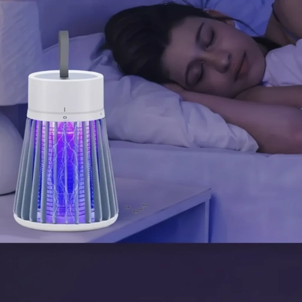 UV Light Bug Zapper – USB Rechargeable, Silent ≤35dB & 20–100m² Coverage