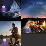 UV Light Bug Zapper – USB Rechargeable, Silent ≤35dB & 20–100m² Coverage