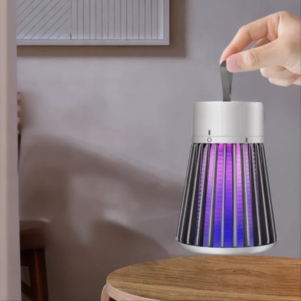 UV Light Bug Zapper – USB Rechargeable, Silent ≤35dB & 20–100m² Coverage