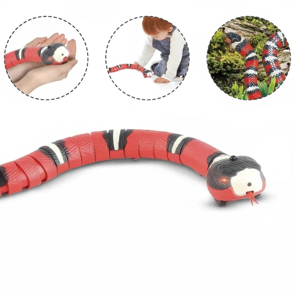 Interactive Cat Snake Toy – Motion Sensor, Realistic Movement & USB Rechargeable