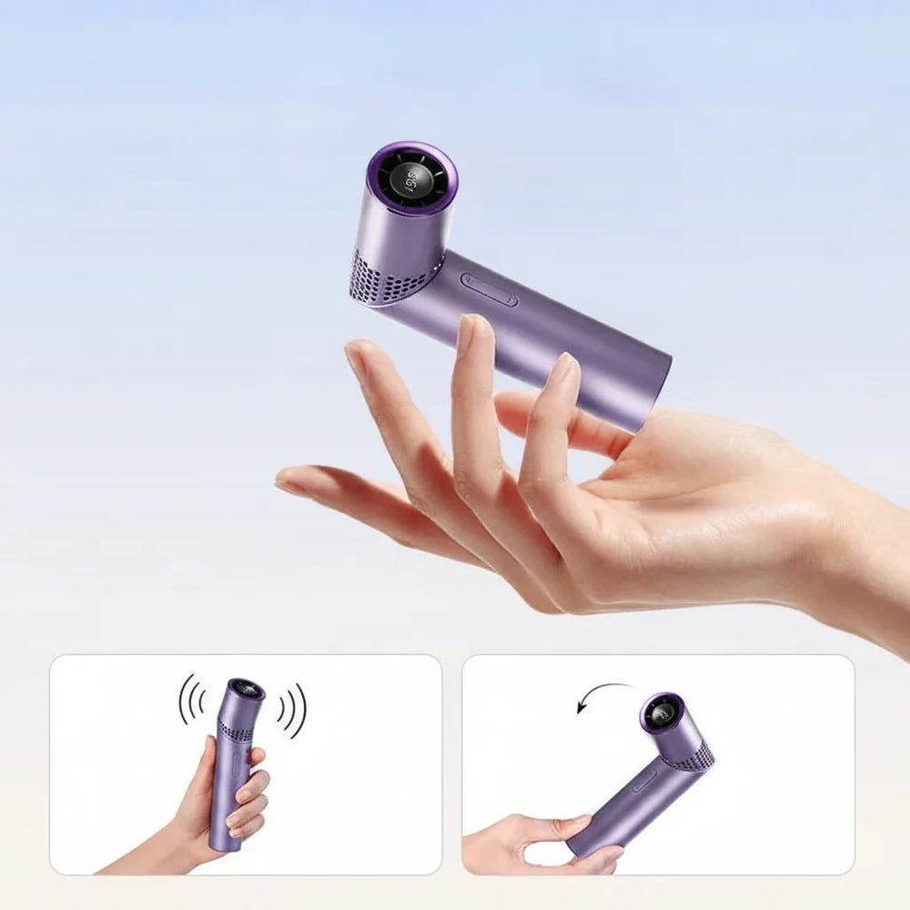 Foldable Handheld Fan – 199 Speed Settings, USB Rechargeable & Compact Design