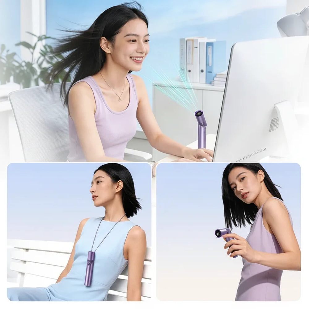 Foldable Handheld Fan – 199 Speed Settings, USB Rechargeable & Compact Design