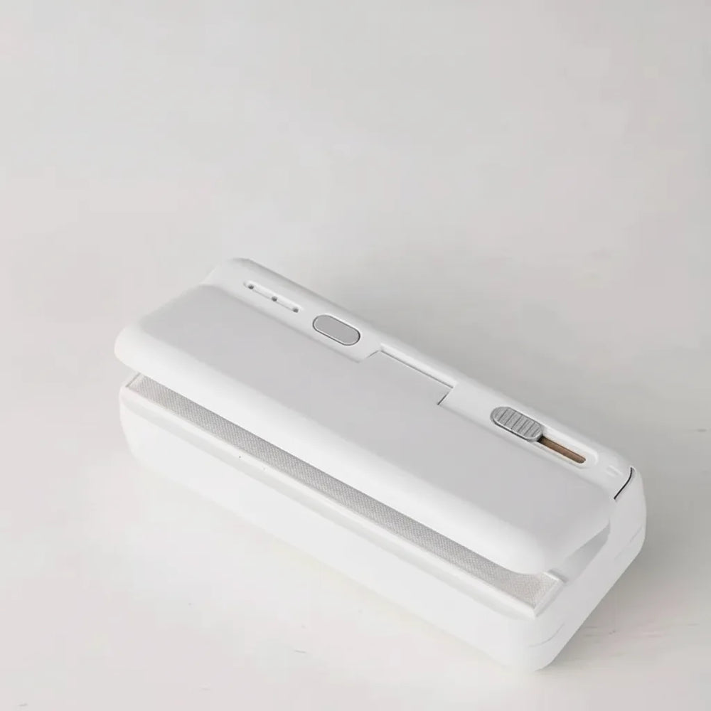 Mini Bag Sealer – USB Rechargeable, Built-In Cutter & Compact Design