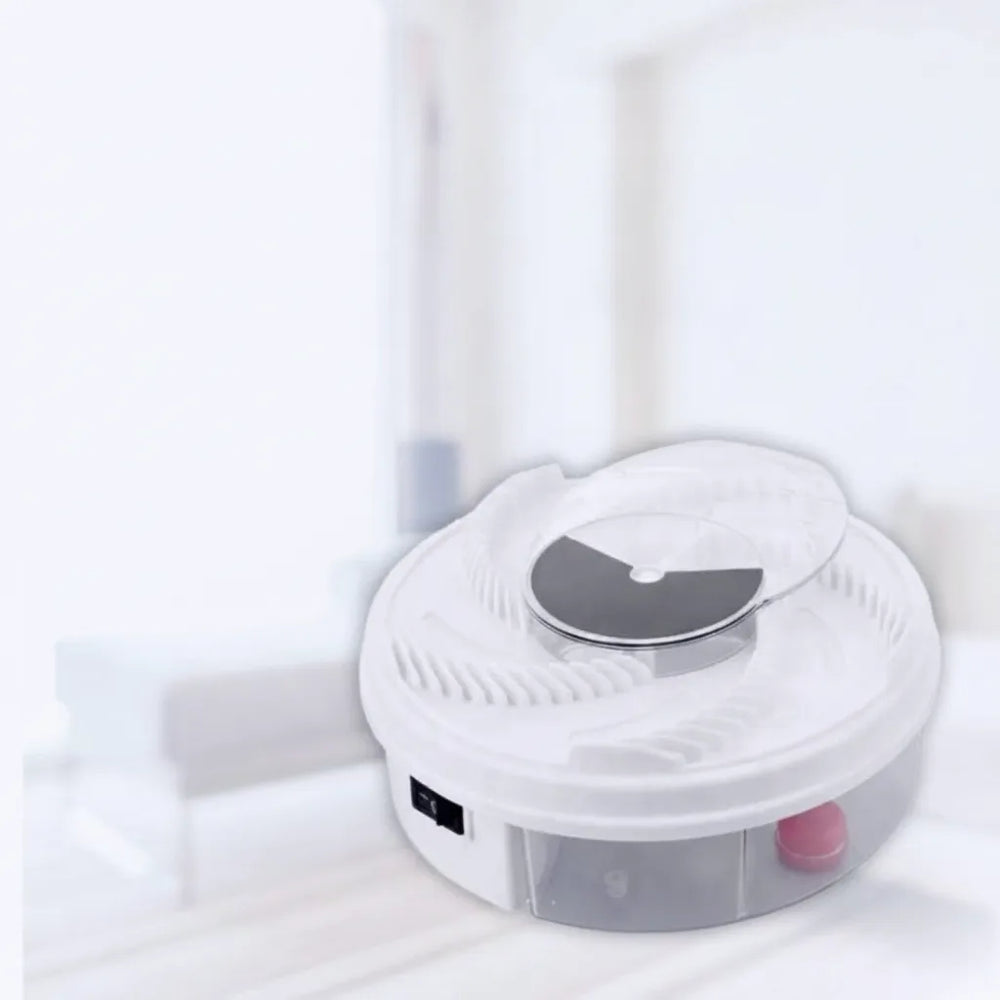 Electric Fly Trap – USB Powered, 360° Rotating Catch Arm & 5 Bait Stations