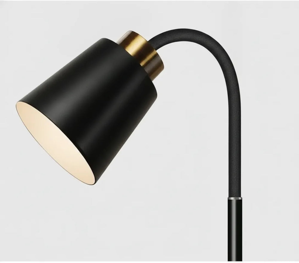 Arched Floor Lamp – Adjustable Head, Wrought-Iron Base & 249–2000 lm Output
