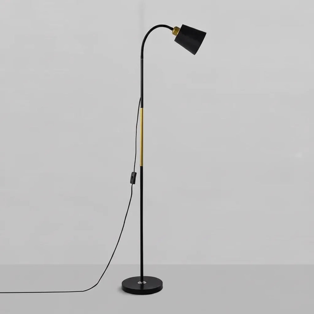 Arched Floor Lamp – Adjustable Head, Wrought-Iron Base & 249–2000 lm Output
