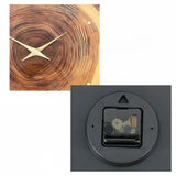 Tree Slice Wall Clock – Silent Quartz Movement, Wood Design & 30–41cm