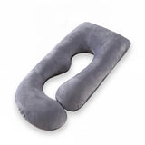 Pregnancy Pillow – G-Shape Full Body Support, Removable Velour Cover & Zipper