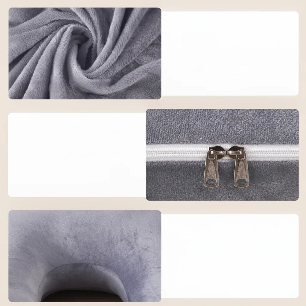 Pregnancy Pillow – G-Shape Full Body Support, Removable Velour Cover & Zipper