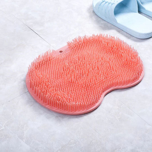 Non-Slip Bath Mat – Silicone Foot Scrubber, Suction Cup Base & 5 Color Options