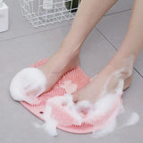 Non-Slip Bath Mat – Silicone Foot Scrubber, Suction Cup Base & 5 Color Options