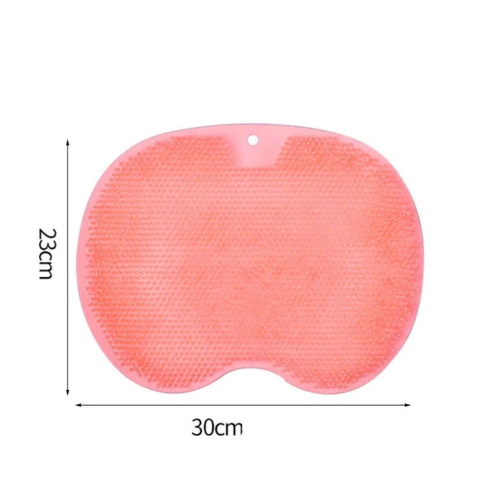 Non-Slip Bath Mat – Silicone Foot Scrubber, Suction Cup Base & 5 Color Options