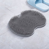 Non-Slip Bath Mat – Silicone Foot Scrubber, Suction Cup Base & 5 Color Options