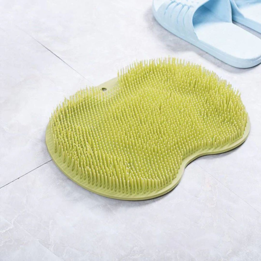 Non-Slip Bath Mat – Silicone Foot Scrubber, Suction Cup Base & 5 Color Options