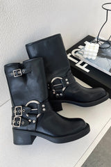 Women's block boots, view 1