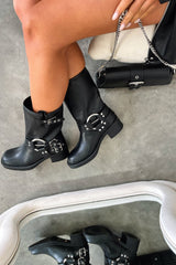 Women's block boots, view 6