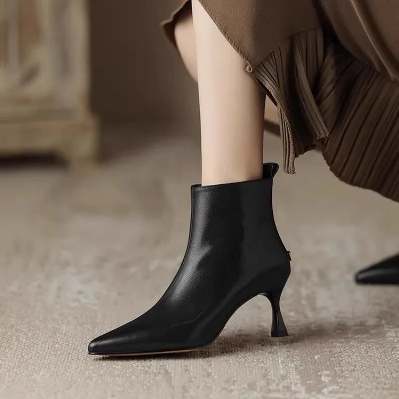 Women's block boots, view 1