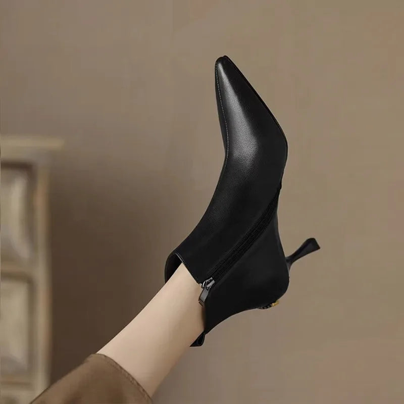 Women's block boots, view 4